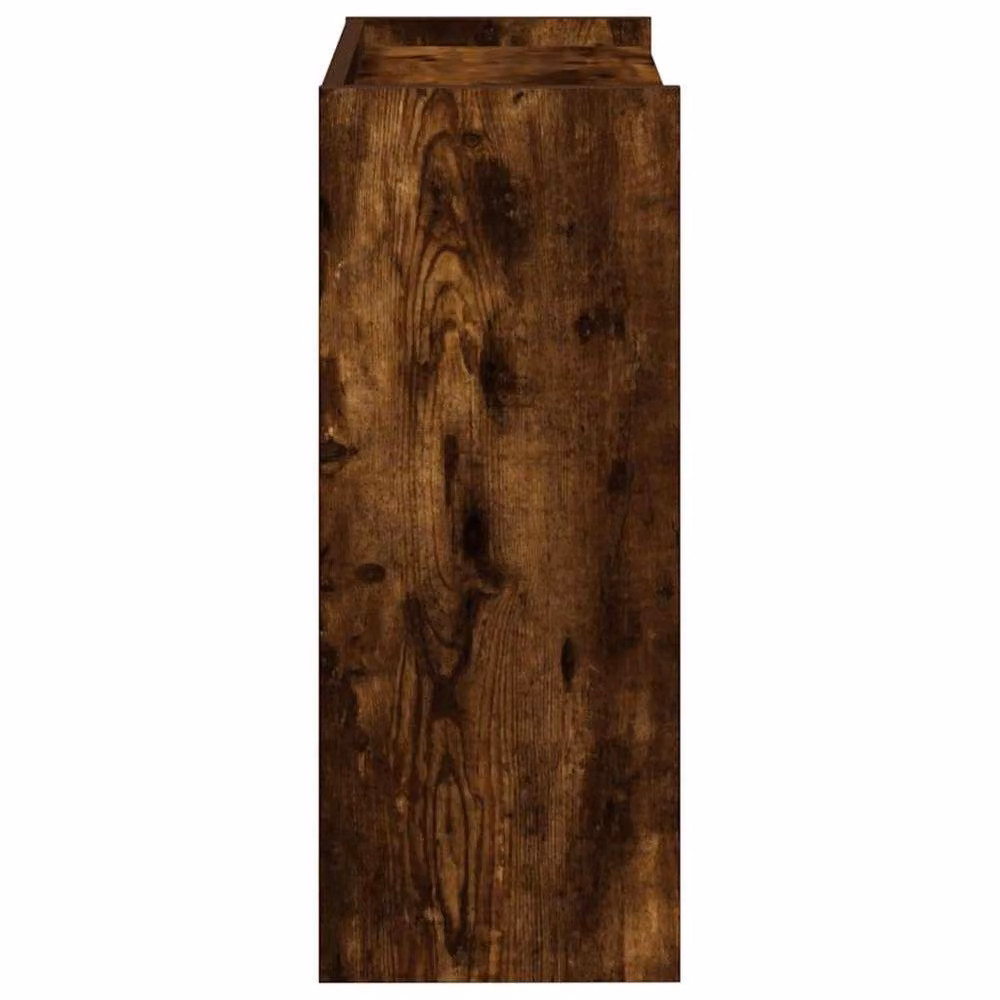 Berkfield Home Smoked Oak Shoe Rack in Brown, W/D/H: 60 x 25 x 62 cm – 5