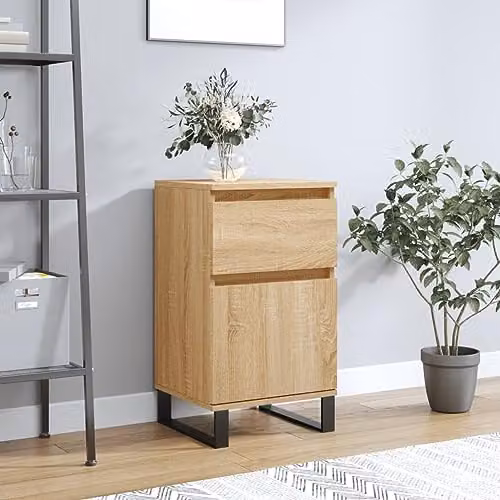 vidaXL Modern Sideboard in Oak Brown, W/D/H: 40 x 35 x 70 cm – 2