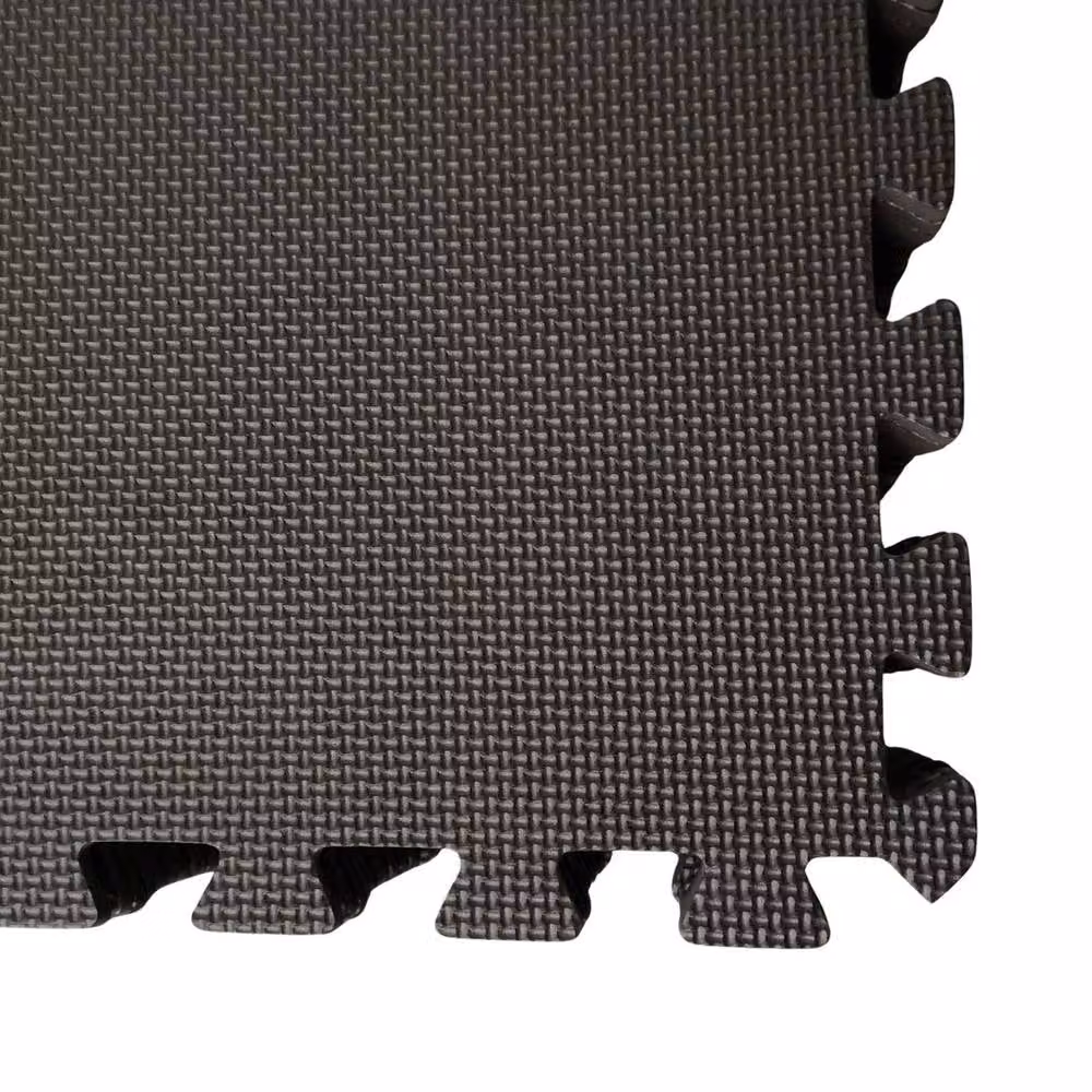 NESTLUNE 16-Piece EVA Foam Gym Floor Mats in Grey, W/D: 60 x 60 cm Each – 4