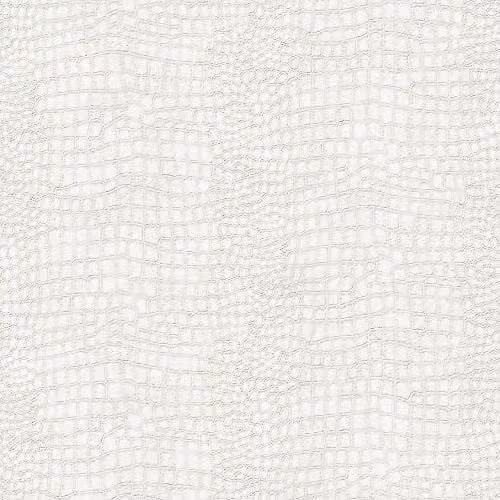 Graham & Brown Boutique Crocodile White Animal Print Wallpaper