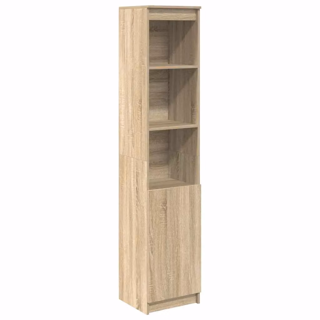 Berkfield Home Sonoma Oak Highboard in Brown, W/D/H: 37.5 x 35 x 180 cm – 2