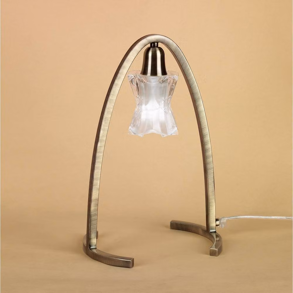 Netlighting Alaska Table Lamp in Antique Brass and Bronze with G9 Bulb – 2