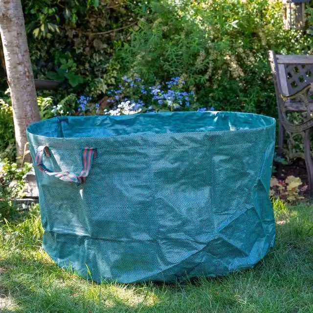 Gardman Giant Garden Bag, 150L Woven Polyethylene with Reinforced Handles, Brown, W/D/H: 69 x 69 x 38 cm