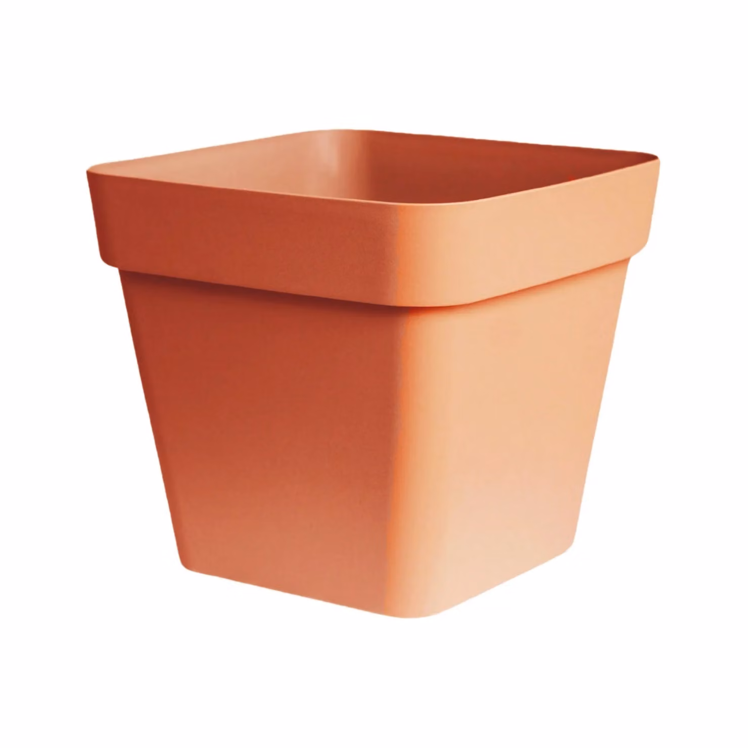 Ivyline Cleo Square Planter in Terracotta with Wheels, Diameter: 40 cm – 2