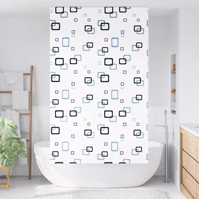 Berkfield Home White Opaque Shower Roller Blind, W/H: 140 x 240 cm