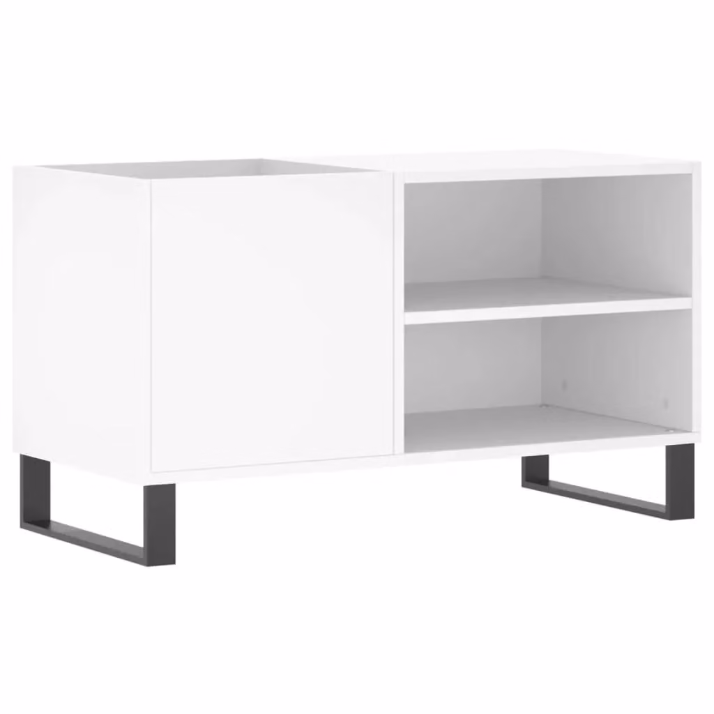 Berkfield Home Record Cabinet in White, W/D/H: 85 x 38 x 48 cm – 2