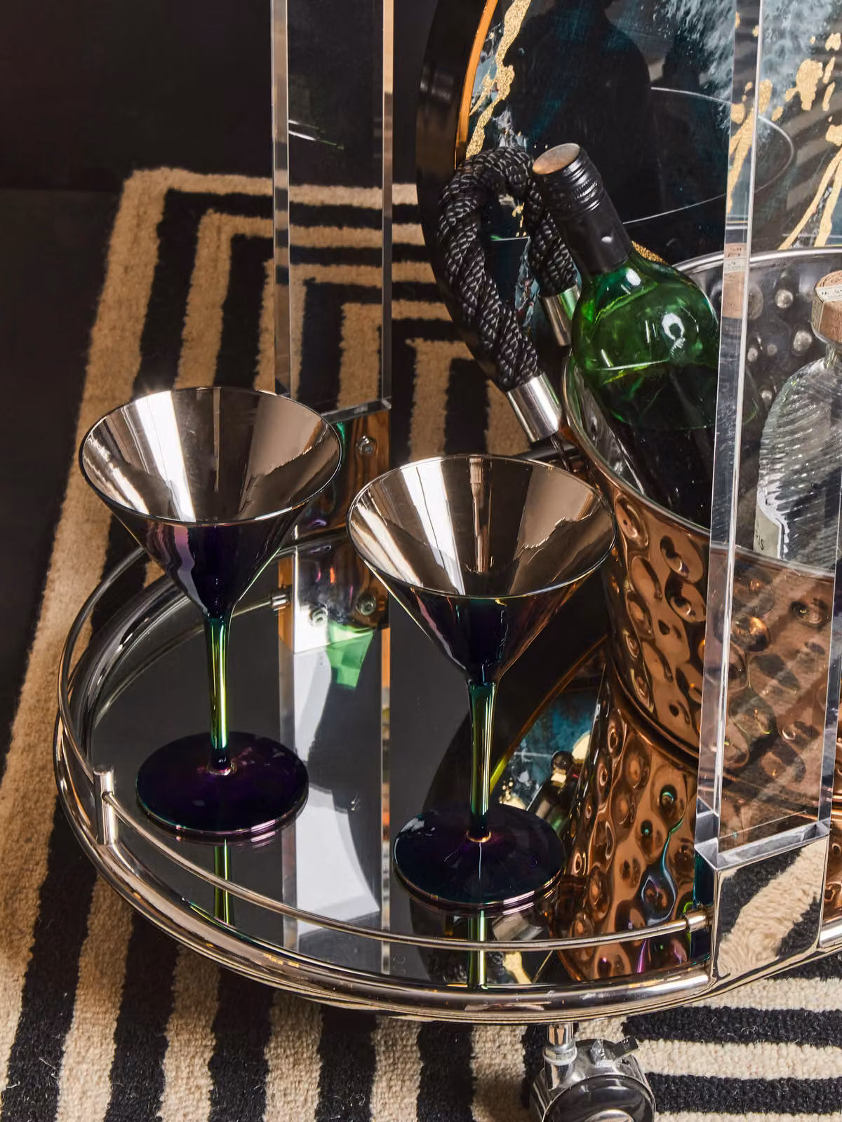 Orsina Aurora Multicolour Cocktail Glass, 345 ml – 5