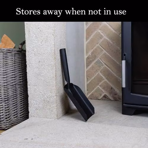 JVL Hudson Large Fireplace Shovel in Black Steel – 6