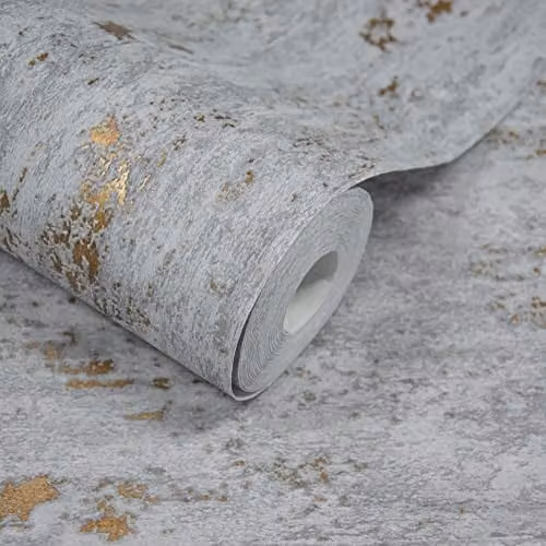 Grandeco Paul Moneypenny Concrete Grey Urban Texture Vinyl Wallpaper