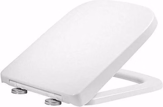KORVIXA Luxury Square Toilet Seat in White, W: 90 cm x H: 75 cm x D: 5 cm