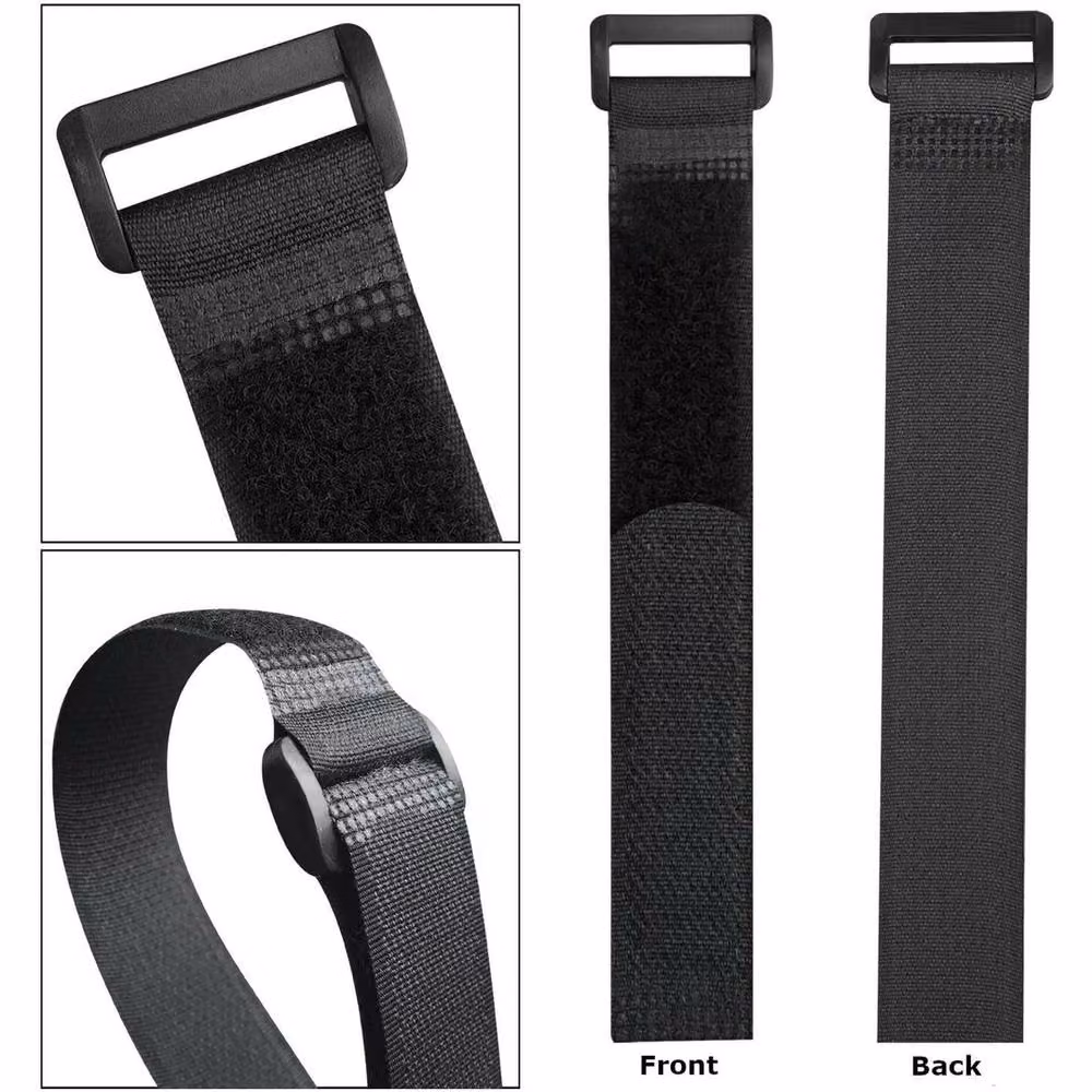 SPETLEK Reusable Nylon Cable Tie Set in Black, 100g – 2