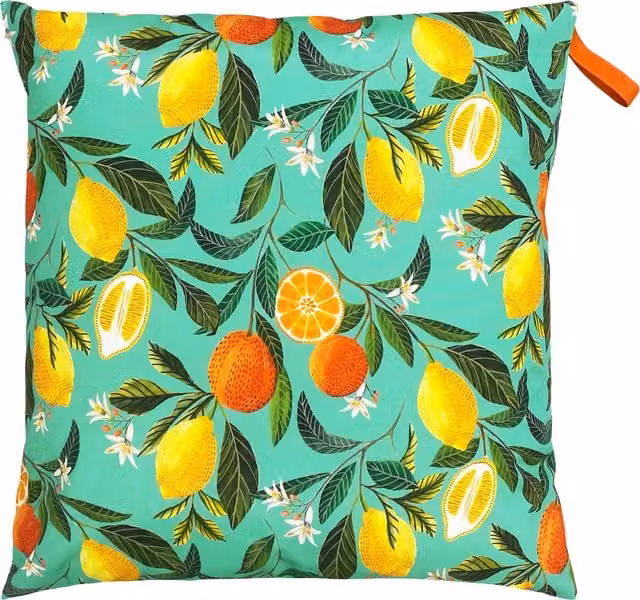Make it a Home Citrus Blossom Large Outdoor Floor Cushion Cover, Multicolour Floral Square
