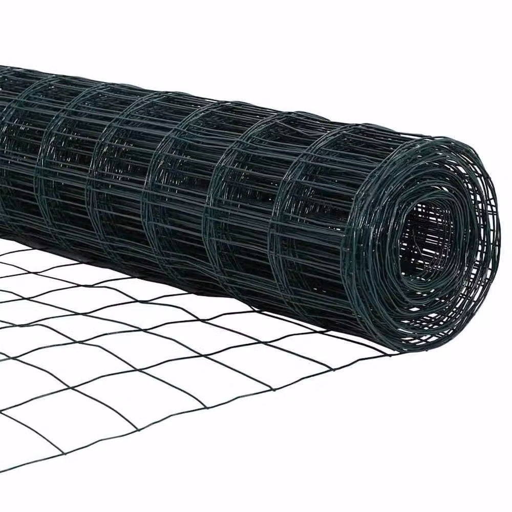 Berkfield Home Green Euro Fence PVC-Coated Steel, H: 120 cm, W: 10 m – 3