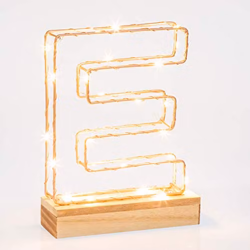 Echo Three Gold Letter Light