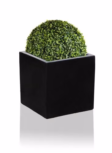 Primrose Black Polystone Square Cube Planter Tub – 2