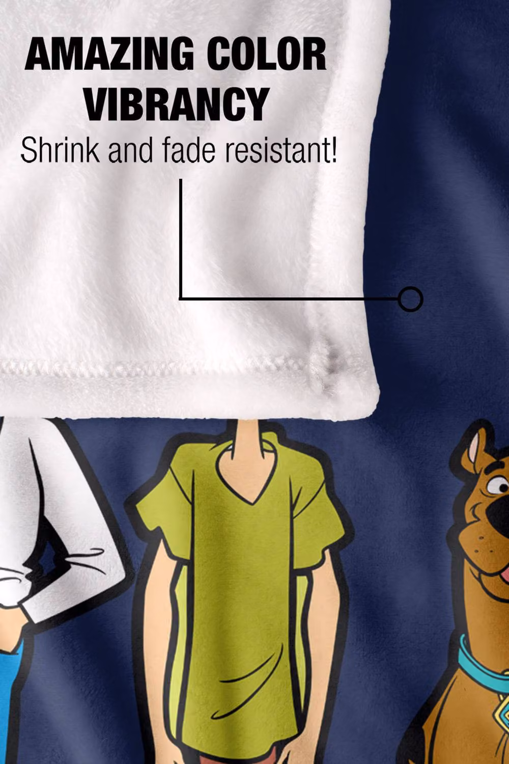 LOGOVISION Scooby Doo and Co Lineup Silky Touch Super Soft Fleece Throw Blanket, Multicolour, W: 127.0 cm x L: 152.4 cm – 8