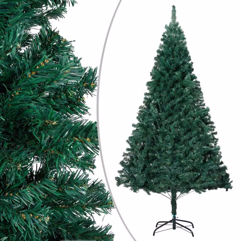 Berkfield Home Pre-lit Artificial Christmas Tree with Ball Set, Green, Height: 210 cm – 2