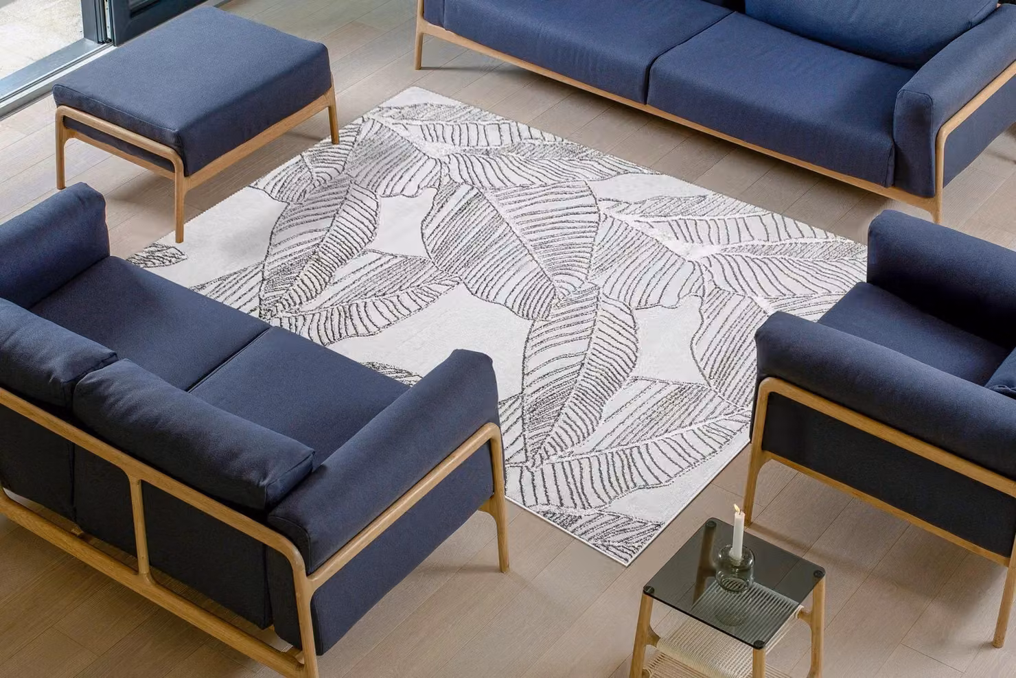 RugsX Lira Grey Rectangular Rug W/D: 160 x 220 cm – 2