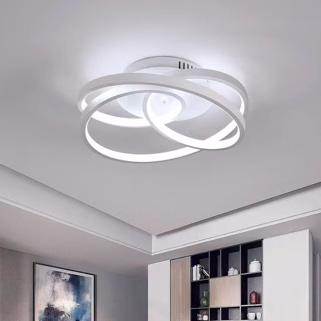 COMELY Modern Spiral LED Ceiling Light, 40W, Cool White – 1