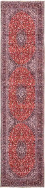 The Rug House Red Oriental Traditional Washable Cotton Rug, W: 240 cm, D: 60 cm