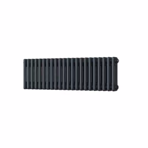 UK Radiators Alpha 3 Column Horizontal Traditional Cast-Iron Style Radiator in Anthracite, W: 999 mm, H: 300 mm – 2