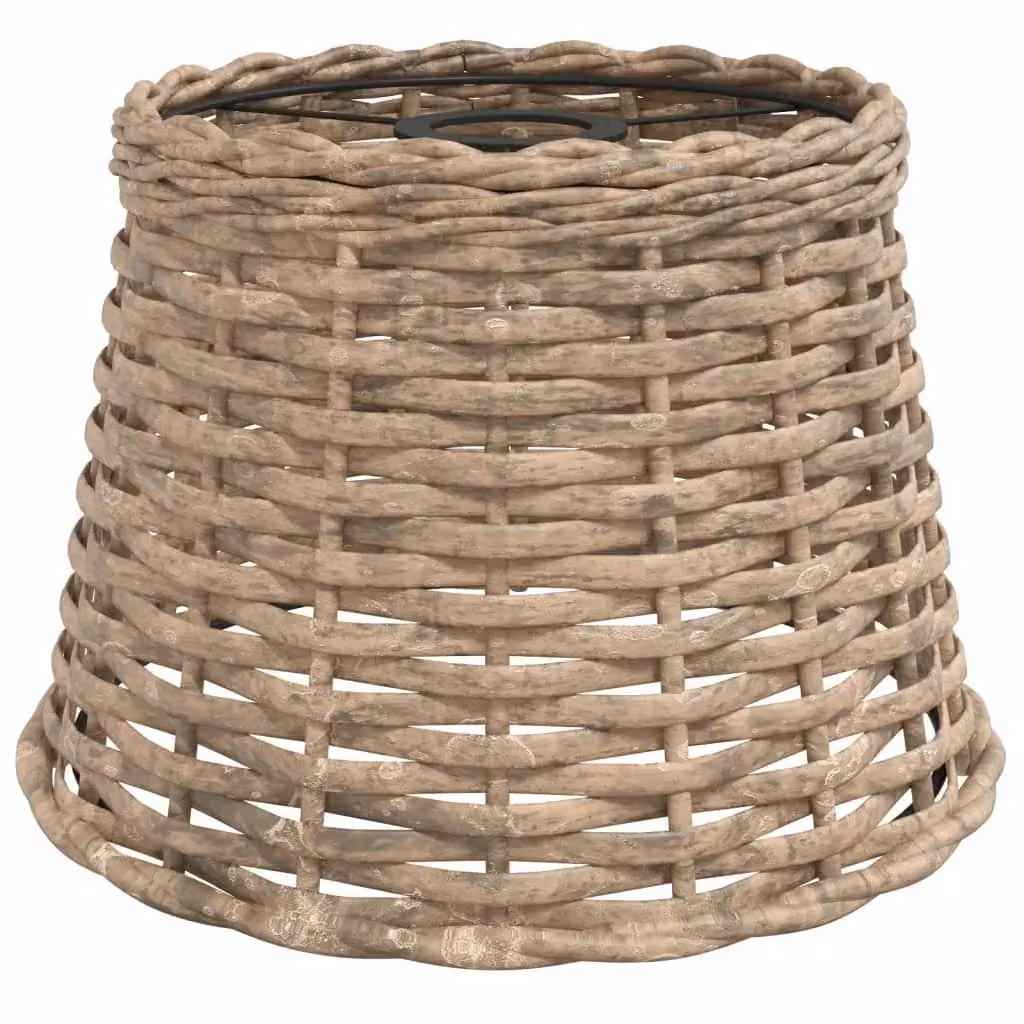 Berkfield Home Brown Wicker Ceiling Lamp Shade, W: 25 cm, H: 17 cm – 2