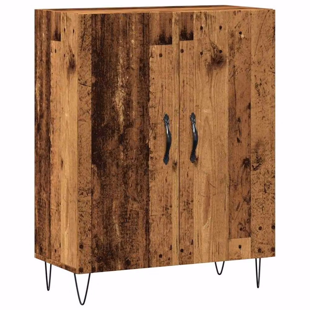 Berkfield Home Rustic Old Wood Sideboard in Brown, W/D/H: 69.5 x 34 x 90 cm – 3