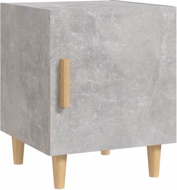 Berkfield Home Wall Mounted Bedside Cabinet in Grey MDF