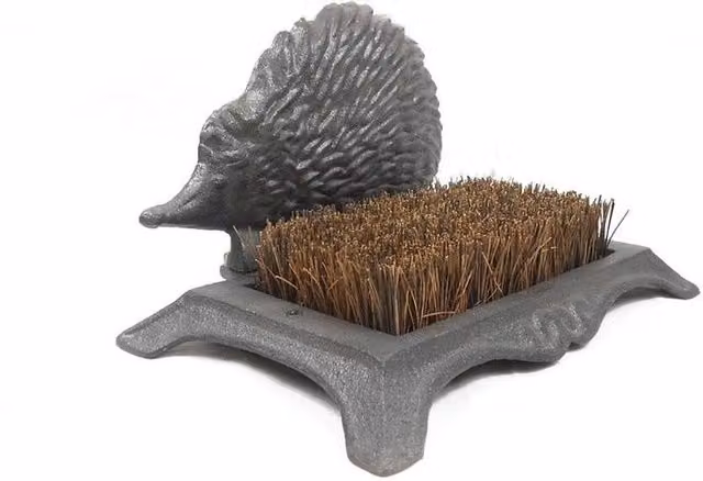 Minster Cast Iron Boot Brush with Scraper, Grey, L18 x W17 x H26 cm