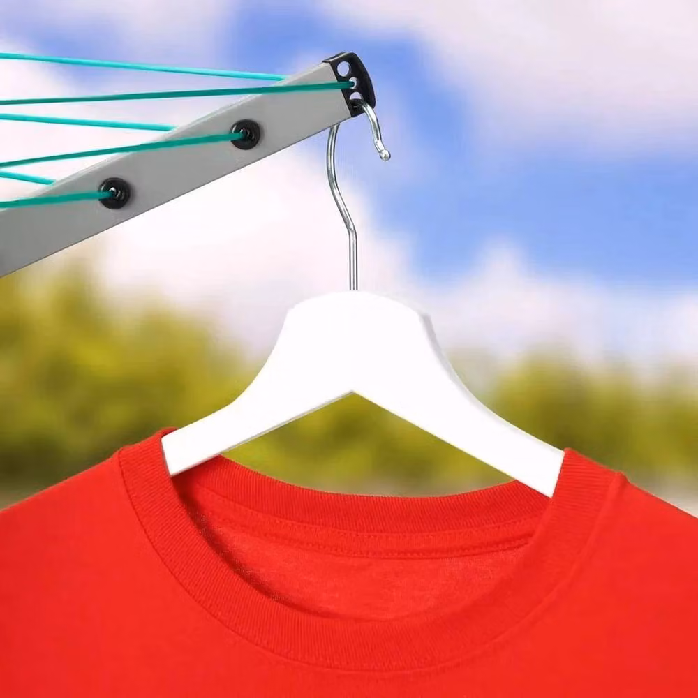 VOGREX 60M 4-Arm Rotary Outdoor Washing Line in Silver – 4