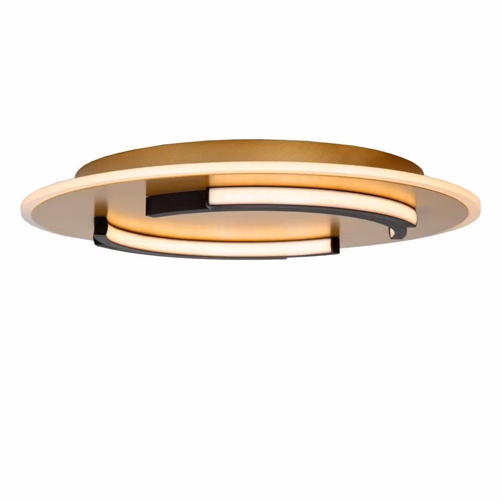 Lucide Andreas LED Ceiling Light, Gold Brass, Diameter: 39.6 cm, 1x30W, 2700K Warm White – 3