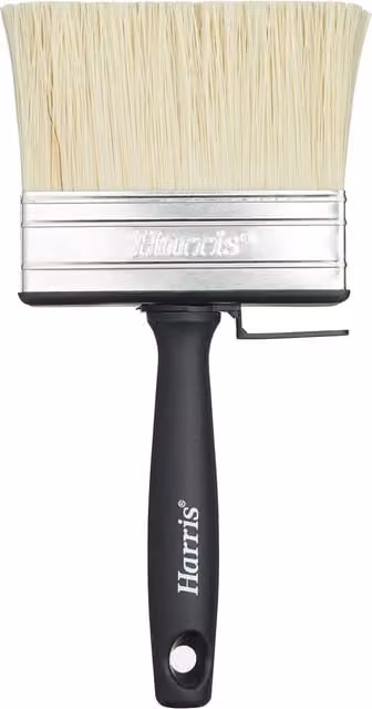 Harris Essentials All-Purpose Large Flat Block Paint Brush for Water and Solvent Based Paints, 4 inch