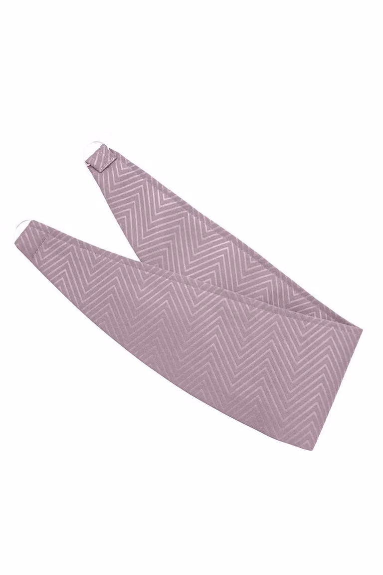 Homescapes Herringbone Curtain Tie Back Pair in Pastel Pink