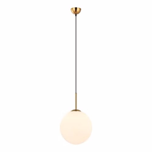 Netlighting Deore Modern Sphere Glass Globe Pendant Ceiling Light in Bronze with E27 Socket