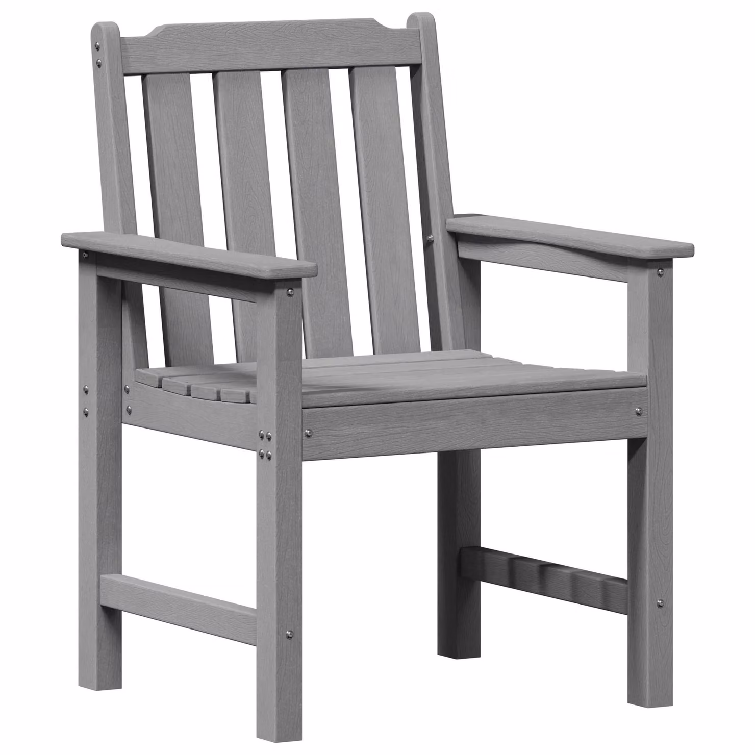 Berkfield Home Set of 4 Modern Garden Dining Chairs in Light Grey, W/D/H: 55.5 x 50 x 88 cm – 4