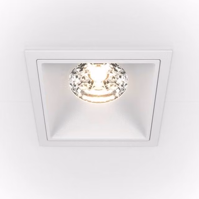 Maytoni Alfa LED Recessed Downlight, White, 1150lm, 3000K, Dimmable