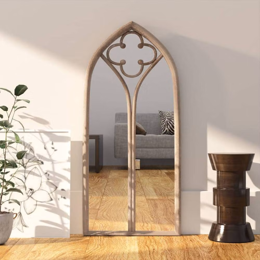 Berkfield Home Rectangular Sand Mirror in Beige with Metal Frame, W/H: 70 x 30 cm – 2