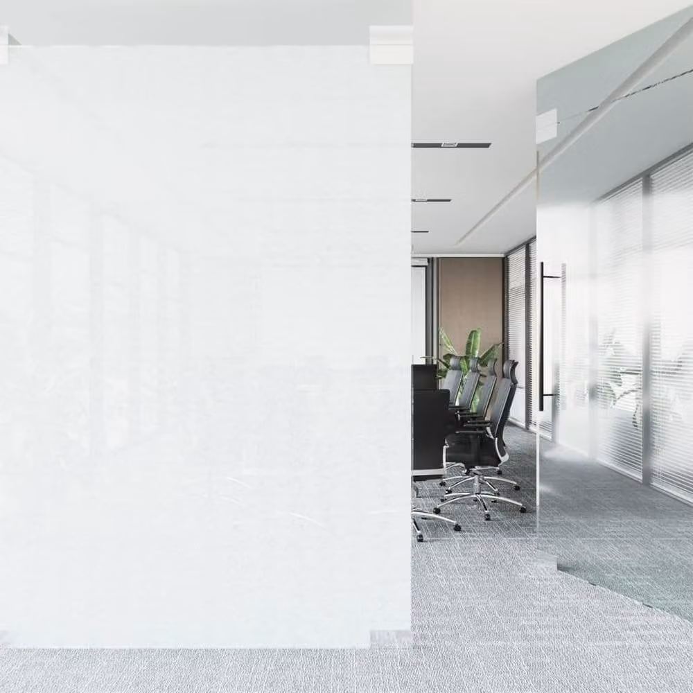 Berkfield Home Frosted Transparent Window Film, Black PVC, W: 45 cm, L: 500 cm