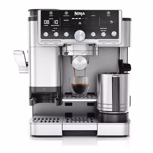 Ninja Luxe Café Pro Series ES701UK 3-in-1 Coffee Machine with Integrated Scale and Cold Brew Function, Silver
