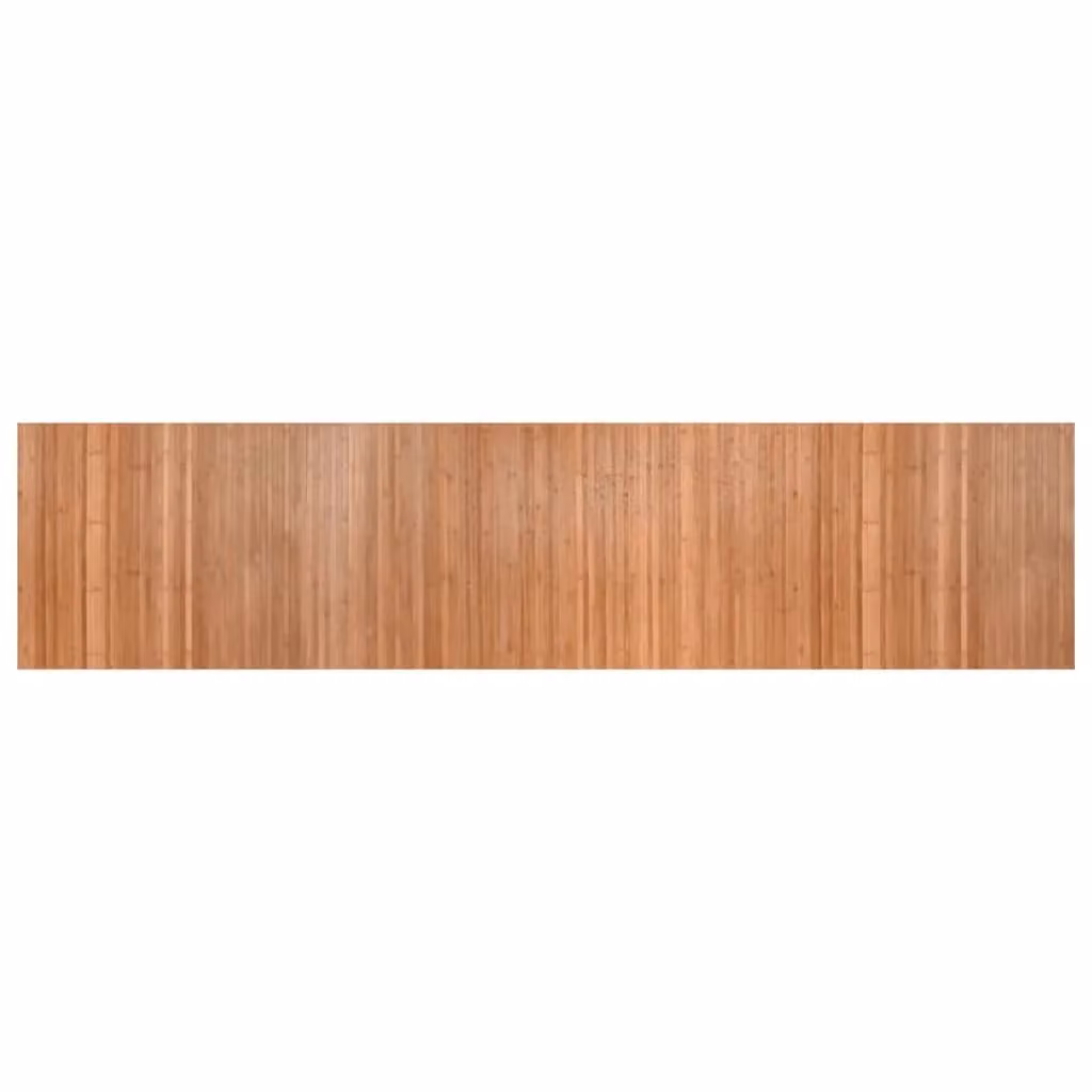 Berkfield Home Rectangular Bamboo Rug in Brown, W: 70 cm, L: 300 cm – 1