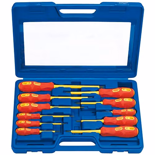Draper Expert 69234 11-Piece VDE-Approved Fully Insulated Screwdriver Set, Blue – 1
