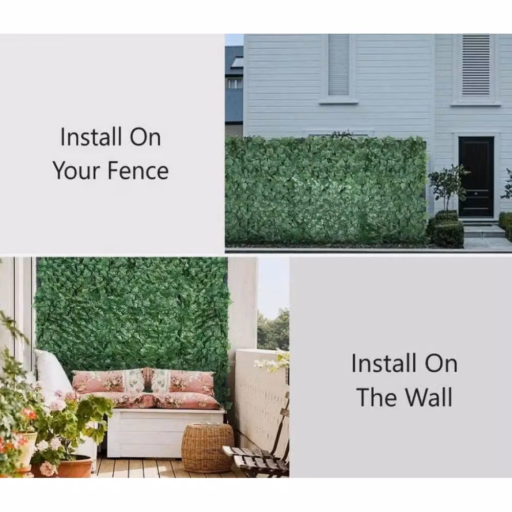 SPETLEK 3m Artificial Ivy Leaf Hedge in Green – 4