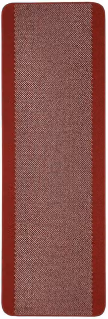 THE RUGS Washable Designer Bordered Rug in Red, W: 67 cm, L: 200 cm