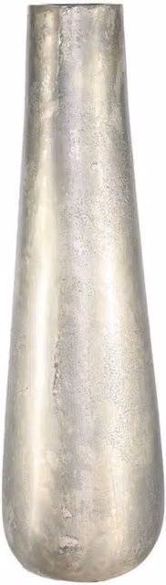 KDMD Antique Silver Poseidon Metal Tabletop Vase, Height: 49 cm, Width: 15.5 cm