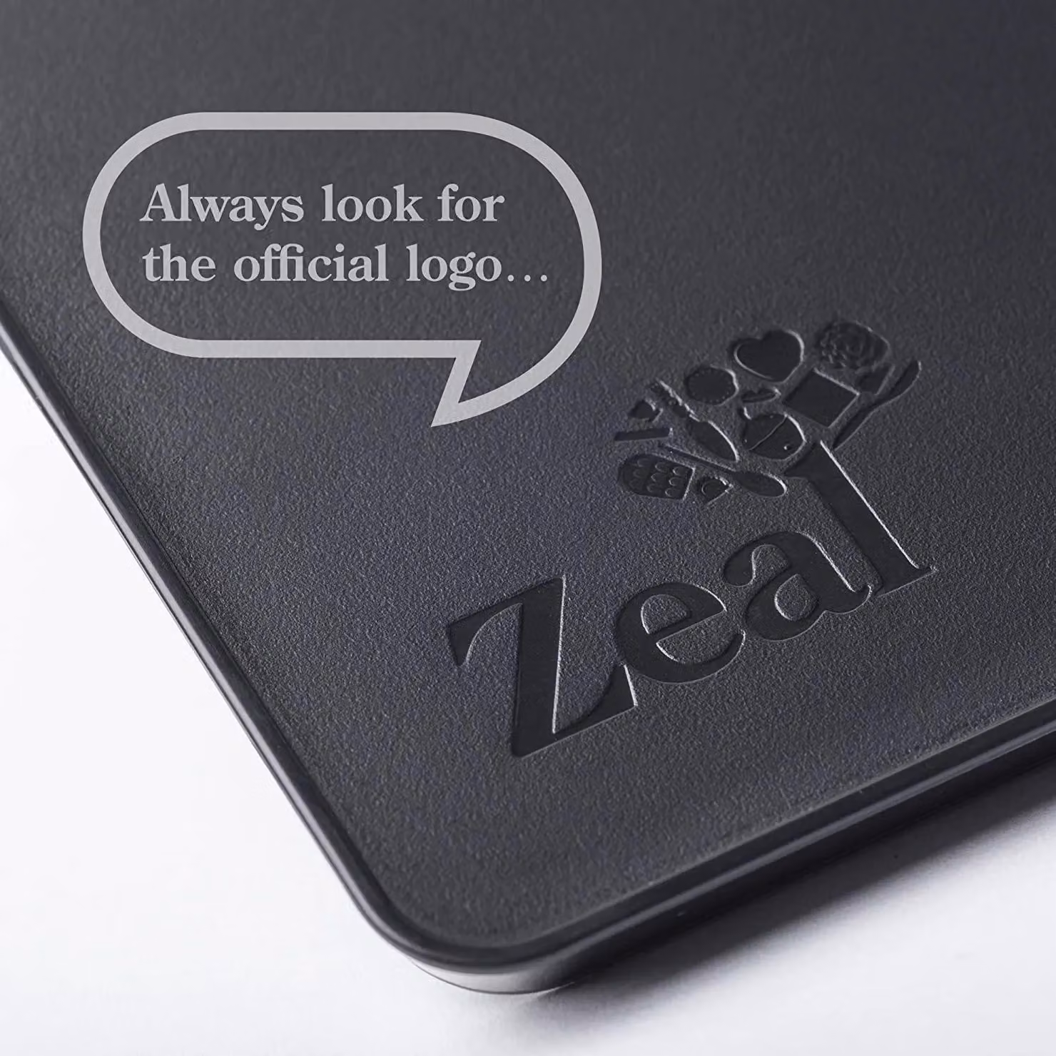 Zeal Straight to Pan Rectangular Chopping Board in Black, W: 39 cm, D: 29 cm, H: 2.5 cm – 6