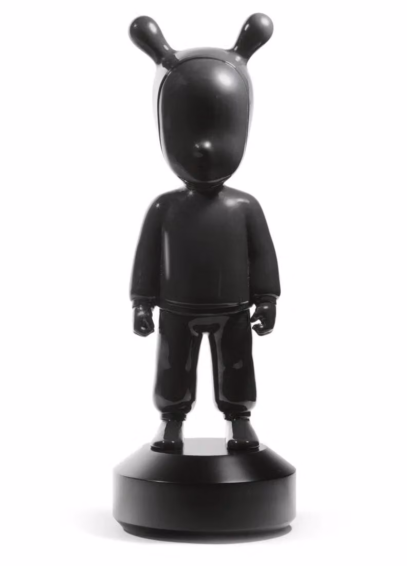 Lladró The Black Guest Large Porcelain Figurine in Black