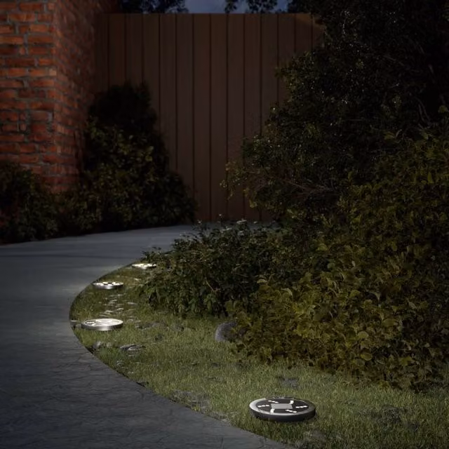 Berkfield Home Solar Ground Lights with Ground Spikes, 12 Pack, Warm White, Black