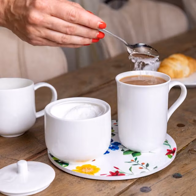 Maxwell Williams 2 Piece Bone China Milk Jug and Sugar Pot Set in White