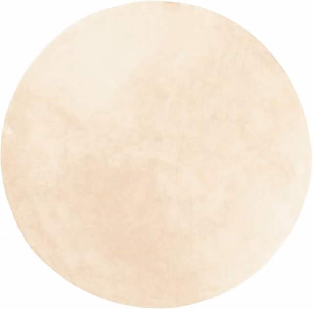Berkfield Home HUARTE Round Short Pile Washable Rug in Beige, Diameter: 100 cm – 1