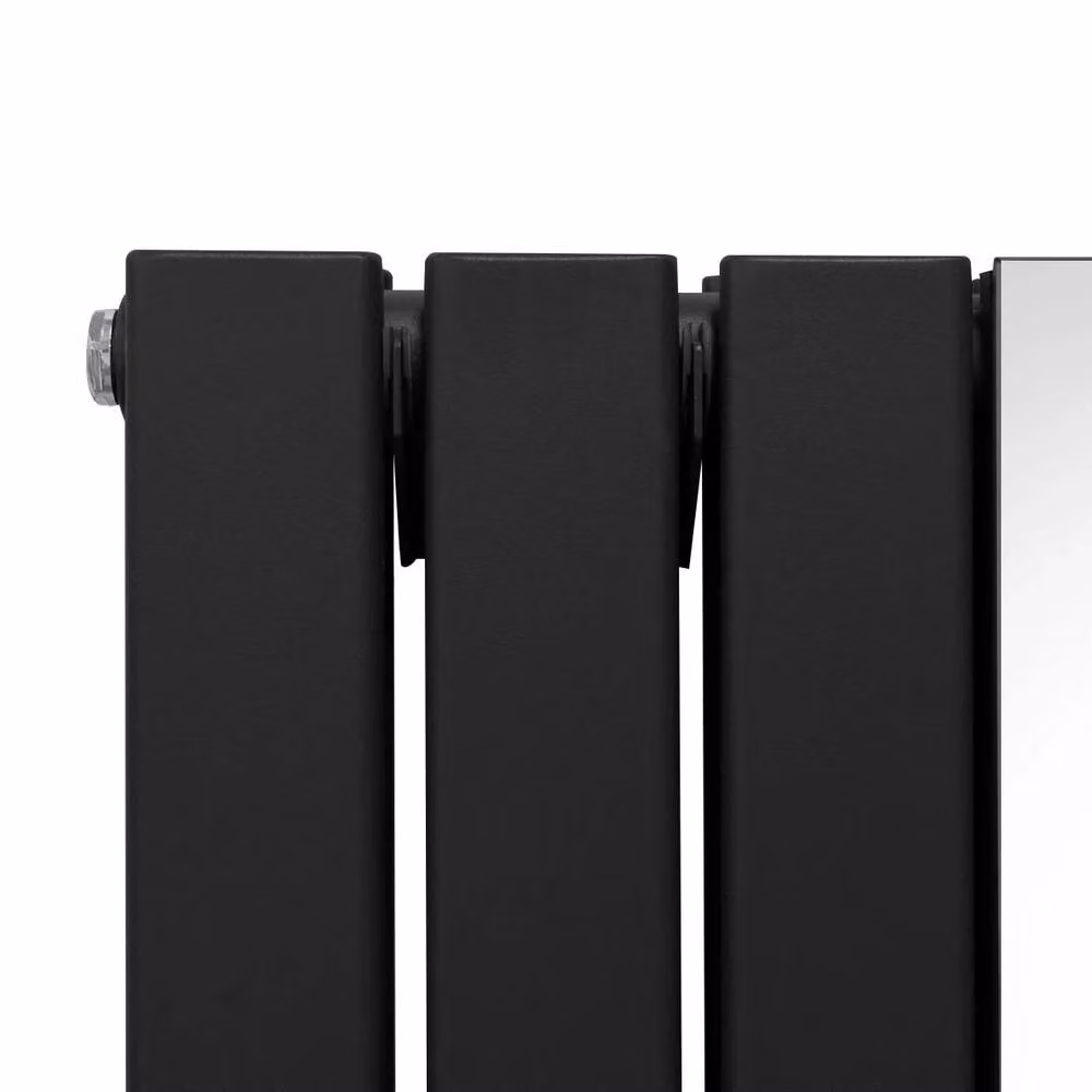 Monstershop Flat Mirror Radiator in Black, W: 180 cm, H: 56.5 cm – 3